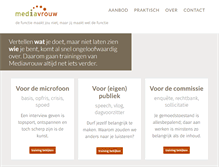 Tablet Screenshot of mediavrouw.nl